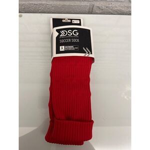 Dick’s Red Soccer Sock Size M (Shoe Size 4-Unisex